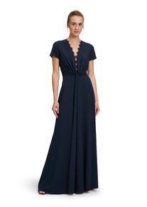 Vera Mont Damen Abendkleid "Vera Mont Abendkleid mit Spitzeneinsatz", blau, elegant, Gr. 44, Obermaterial: 100% Polyester. Futter: 100% Polyester.,
