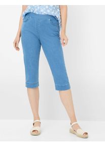 Damen 5-Pocket-Jeans "Style CARINA CAPRI", blau, Gr. 48, RAPHAELA BY Brax, 78% Baumwolle, 18% Polyester, 4% Elasthan, Jeans