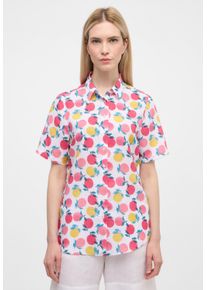 Eterna Damen Hemdbluse "REGULAR FIT", pink, modisch, Gr. 44, 38% Leinen, 62% Lyocell, Blusen