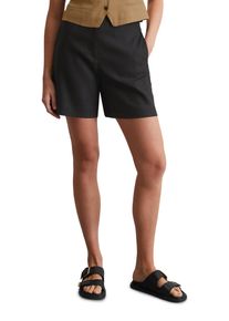 Marc O'Polo MARC O'POLO Damen Shorts "aus Leinen-Viskose-Stretch", schwarz, casual, Gr. 40, unifarben, Obermaterial: 55% Leinen, 42% Viskose, 3% Elasthan, Hosen
