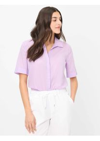 Brax Damen Kurzarmbluse "Style VERI", lila, Gr. 46, 100% Baumwolle, Blusen