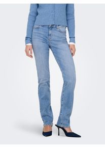 Only Damen Slim-fit-Jeans "ONLSUI MID SLIM DNM DIA460 NOOS", blau, modisch, Gr. L, unifarben, Denim/Jeans, Obermaterial: 98% Baumwolle, 2% Elasthan,