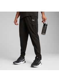 Puma Herren Trainingshose "M TAD TECH WOVEN CARGO", schwarz, sportlich, Gr. M, Obermaterial: 100% Polyester, Hosen