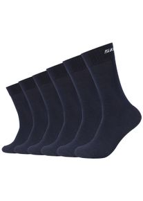Skechers Damen Socken "mesh ventilation", Gr. 47, blau, Baumwollmischung, unifarben, Socken, mit verstärktem Fersen- und Zehenbereich, druckfreier