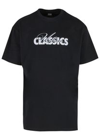 Urban Classics Herren T-Shirt "Urban Classics UC Cursive Bold Logo Heavy Oversized Tee", schwarz, casual, Gr. L, bedruckt, 100% Baumwolle, Shirts