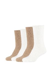 Camano Damen Kuschelsocken "warm & cozy", Gr. 35, grau, Polyester, Elasthan, Socken, bequem, weich, soft, kein Einschneiden, winter warm cozy