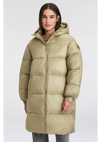 BOSS Orange Damen Outdoorjacke "Padilo Premium Damenmode", beige, casual, Gr. 36, unifarben, Web, Obermaterial: 100% Polyamid, Jacken, mit Kapuze