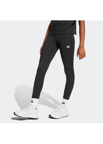 Kinder Trainingstights "JG TF LEGGINGS", schwarz-weiß, sportlich, Gr. 140, adidas Sportswear, Obermaterial: 83% Polyester, 17% Elasthan, Hosen