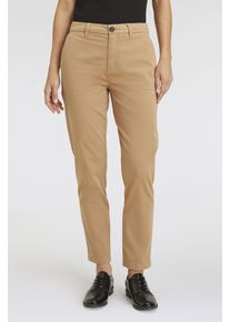 BOSS Orange Damen Webhose "Tachini Premium Damenmode", beige, casual, Gr. 38, unifarben, Web, Obermaterial: 97% Baumwolle, 3% Elasthan, Hosen, mit