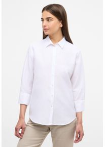 Eterna Damen Hemdbluse "LOOSE FIT", weiß, modisch, Gr. 36, 59% cotton, 41% Leinen, Blusen, EASY IRON (bügelleicht)