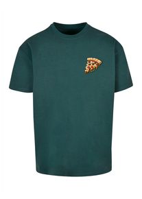Merchcode Herren T-Shirt "Merchcode Herren Pizza Comic Heavy Oversized Tee", grün, casual, Gr. XXL, bedruckt, 100% Baumwolle, Shirts