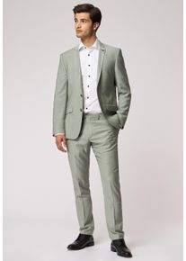 Roy Robson Herren Hosenanzug "Modischer Anzug Im Slim Fit", grün, Gr. 54, 57% Schurwolle, 40% Viskose, 3% Elasthan, Anzüge
