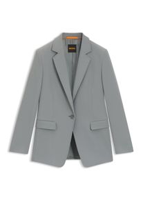 BOSS Orange Damen Longblazer "Jabla Premium Damenmode", blau, casual, Gr. 34, unifarben, Web, Obermaterial: 87% Polyester, 13% Elasthan, Blazer, mit
