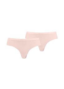 Puma Damen Brasilslip "Puma WOMEN MICROFIBER BRAZILIAN 2P HANG", Gr. XL, rosa, Microfaser, Obermaterial: 83% Polyamid, 17% Elasthan, Unterhosen, Mit