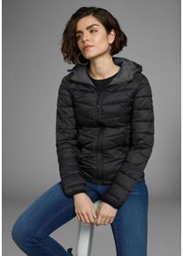 Polarino Damen Steppjacke, schwarz, sportlich, Gr. 40, Web, Obermaterial: 100% Polyamid. Futter: 100% Polyamid. Wattierung: 100% Polyester, Jacken,