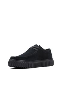 Clarks Herren Schnürschuh "Torhill Lo", Gr. 45, schwarz, Veloursleder, casual, Schuhe, Freizeitschuh, Halbschuh, Schnürschuh mit herausnehmbarem