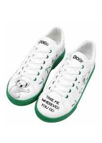 DOGO Damen Sneaker "Ace Sneakers The Wise Owl Damen Sneaker / Female", Gr. 40, transparent, Lederimitat, casual, Schuhe, Vegan