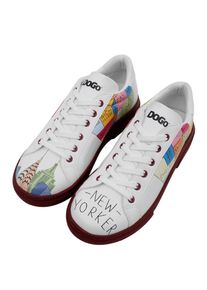 DOGO Damen Sneaker "Ace Sneakers The Wise Owl Damen Sneaker / Female", Gr. 38, gelb, Lederimitat, casual, Schuhe, Vegan