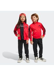Kinder Trainingsanzug "LK 3S TR TS 205", rot, sportlich, Gr. 116, adidas Sportswear, Obermaterial: 100% Polyester, Sportanzüge