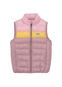Kunstfaserweste Color Kids Waistcoat Quilted Colorblock Kinder (Gr 116 |rosa)