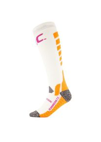 P.A.C. RN 71 Running Pro Compression Kompressionssocken Damen (Gr W4 - Wadenumfang: 39-44 cm |weiß)