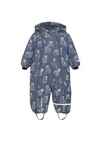 Overall Minymo Snow Suit AOP Kinder (Gr 86 |blau/grau |wasserdicht)