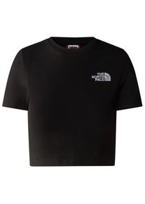 T-Shirt The North Face Crop S/S Tee Damen (Gr L |schwarz)