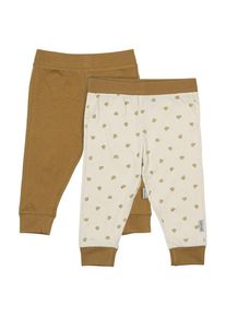 Mikk-line 2-Pack Legging Leggings Kinder Freizeit (Gr 74 |beige/braun)