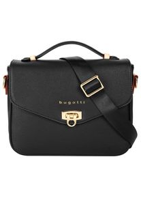 Bugatti Damen Umhängetasche "ELLA", schwarz, Kunstfaser, unifarben, leicht glänzend, Taschen