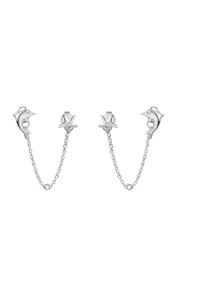 Vivance Damen Paar Ohrstecker "925/- Sterling Silber rhodiniert maritim", ONE-SIZE, Silber 925 (Sterlingsilber), weiß, Silber 925 (Sterlingsilber),