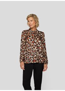 Rabe Damen Klassische Bluse "Bluse", braun, feminin, Gr. 38, gemustert, 100%Viskose, Blusen