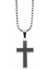 Adelia´s ADELIA ́S Damen Kette mit Anhänger "Neuheit 2025 - Unisex Edelstahl Halskette mit Anhänger Kreuz", unbekannt, Edelstahlsilber, kreuz, Edelstahl,