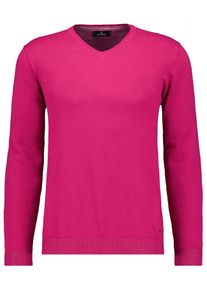 Ragman Herren V-Ausschnitt-Pullover, lila, casual, Gr. XL, 95% Baumwolle 5% Cashmere, Pullover