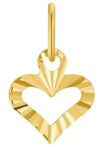 Amor Mädchen Herz-Anhänger "2013583", Gelbgold 375, 0,23 g, gold, Gelbgold 375, Schmuckanhänger, Made in Germany