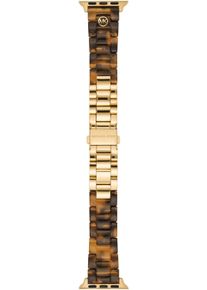 Michael Kors Smartwatch-Armband "Apple Strap", Kompatibelmit: Apple Watch der Serie 1, 2, 3, 4, 5, 6 und 7, gold, Synthetik, Edelstahl,