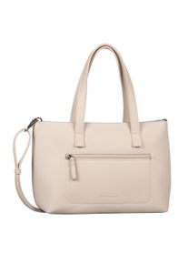 Tom Tailor Damen Shopper "Elis", weiß, Polyurethan, clean, gepflegt, geprägtes Muster, unifarben, Taschen, aus weich gekörntem Lederimitat auffällige