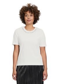 Cartoon Damen Kurzarmshirt "Cartoon Casual-Shirt mit Rundhalsausschnitt", beige, modisch, Gr. 36, Obermaterial: 100% Baumwolle., Shirts, Glitzersteine
