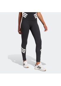 Damen Trainingstights "W FI 3S LEGGING", schwarz, sportlich, Gr. XL, adidas Sportswear, Obermaterial: 90% Baumwolle, 10% Elasthan, Hosen