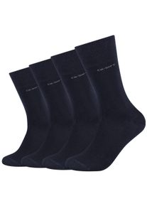 Camano Herren Langsocken "ca-soft", Gr. 36, blau, Viskose, Polyamid, Elasthan, unifarben, Socken, mit dezentem Logodruck