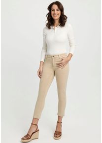 WONDERJEANS Damen Skinny-fit-Jeans, beige, casual, Gr. 38, unifarben, Denim/Jeans, Obermaterial: 58% Baumwolle, 21% Polyester, 19% Viskose, 2%