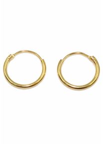 Firetti Damen Paar Creolen "Schmuck Geschenk Gold 585, Gold", Gelbgold 585, gold, Gelbgold 585, Ohrringe, Made in Germany