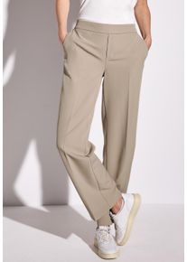 Cecil Damen Stoffhosebuff grau, casual, Gr. 34, unifarben, Stoff, 88% Polyester, 12% Elasthan, Hosen, im Loose Fit