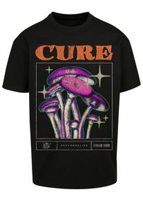 MisterTee Herren T-Shirt "MisterTee Unisex Cure Oversize Tee", schwarz, casual, Gr. M, unifarben, 100% Baumwolle, Shirts