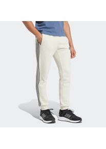 Herren Sporthose "ESSENTIALS 3STREIFEN TAPERED CUFF HOSE", silber, sportlich, Gr. 4XL, adidas Sportswear, Obermaterial: 78% Baumwolle, 22% Polyester,