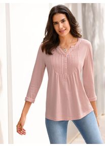 Inspirationen Damen Langarmshirt "Shirt", beige, Gr. 46, unifarben, 50% Baumwolle, 50% Modal, Shirts
