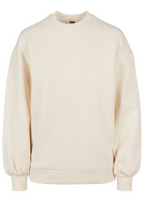 Urban Classics Damen Sweatshirt "Urban Classics Damen Ladies Organic Oversized Crew", beige, Gr. S, unifarben, 100% Baumwolle, Sweatshirts