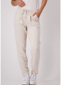 monari Damen Jogger Pants, beige, modisch, Gr. 34, Sweatware, Obermaterial: 55% Polyester, 38% Viskose, 7% Elasthan, Hosen, mit Kordeldurchzug