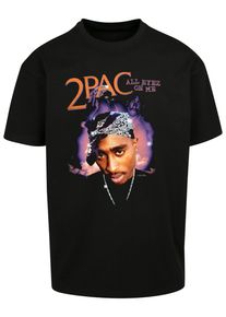 MisterTee Herren T-Shirt "MisterTee Herren Tupac All Eyez On Me Anniversary Oversize Tee", schwarz, casual, Gr. S, unifarben, 100% Baumwolle, Shirts