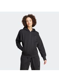 Damen Kapuzensweatshirt "W ALL SZN FZ HD", schwarz, sportlich, Gr. L, adidas Sportswear, Obermaterial: 70% Baumwolle, 30% Polyester, Sweatshirts