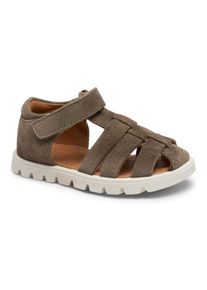 bisgaard Kinder Sandale "beka s Weite: normal", Gr. 25, grau, Leder, unifarben, klassisch, Schuhe, Klettschuh mit Lederinnenausstattung,